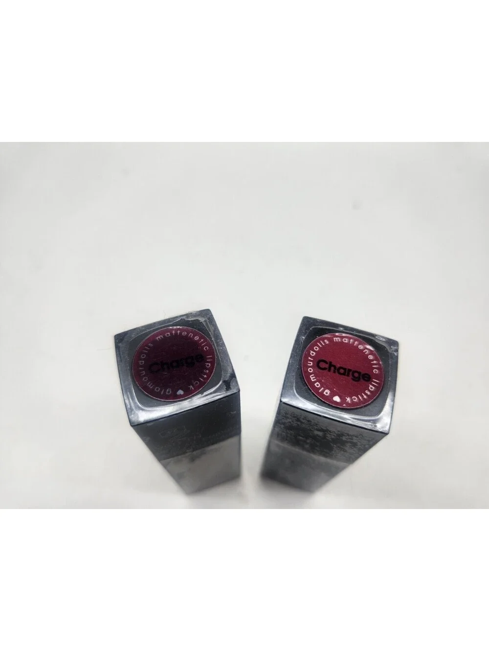 2Pc Glamour Dolls Mattenetic Lipstick CHARGE (mulberry) 3.75g each Sealed